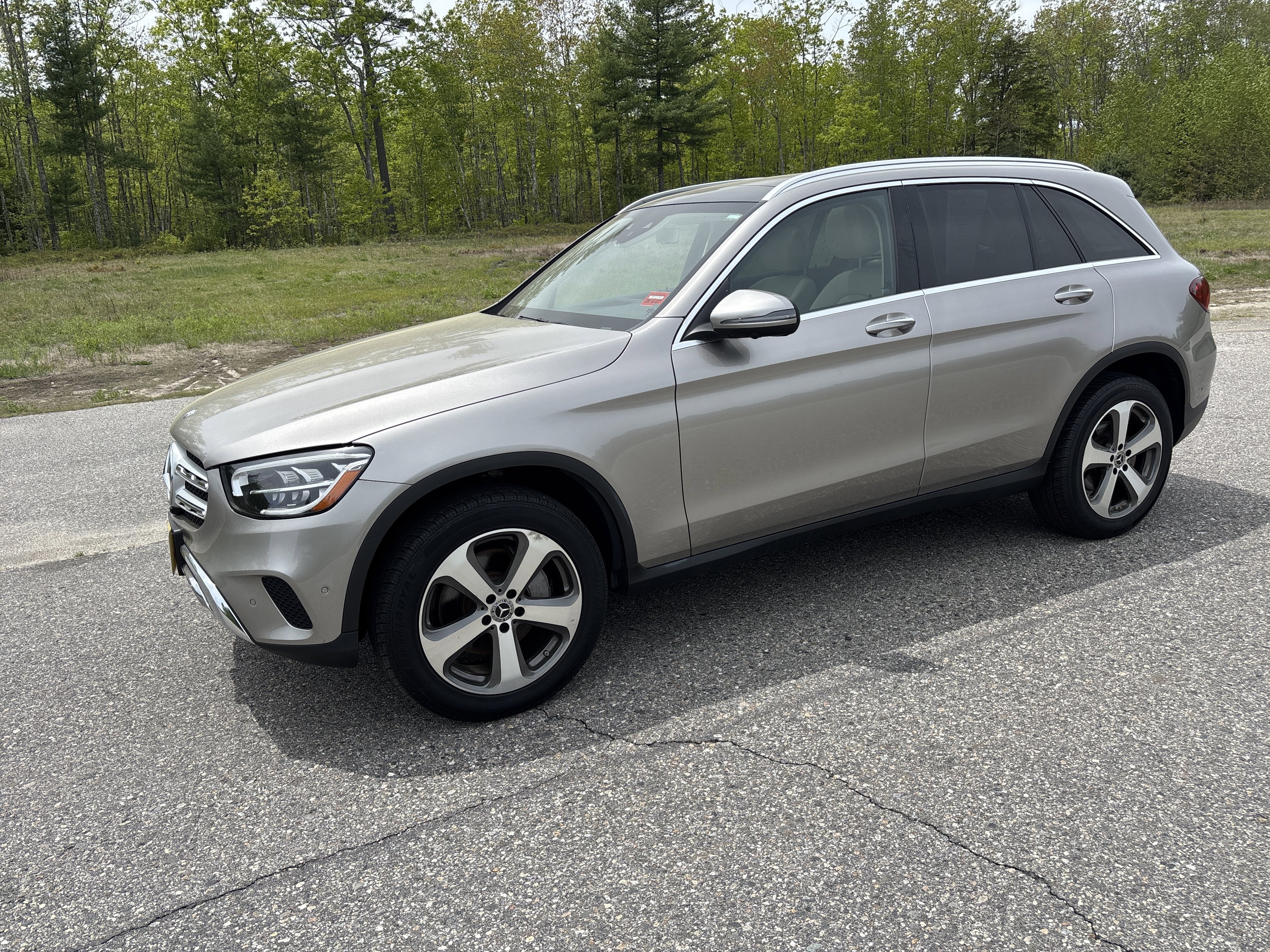 2020 Mercedes-Benz GLC GLC 300 in Iridium Silver Metallic — front three-quarter view