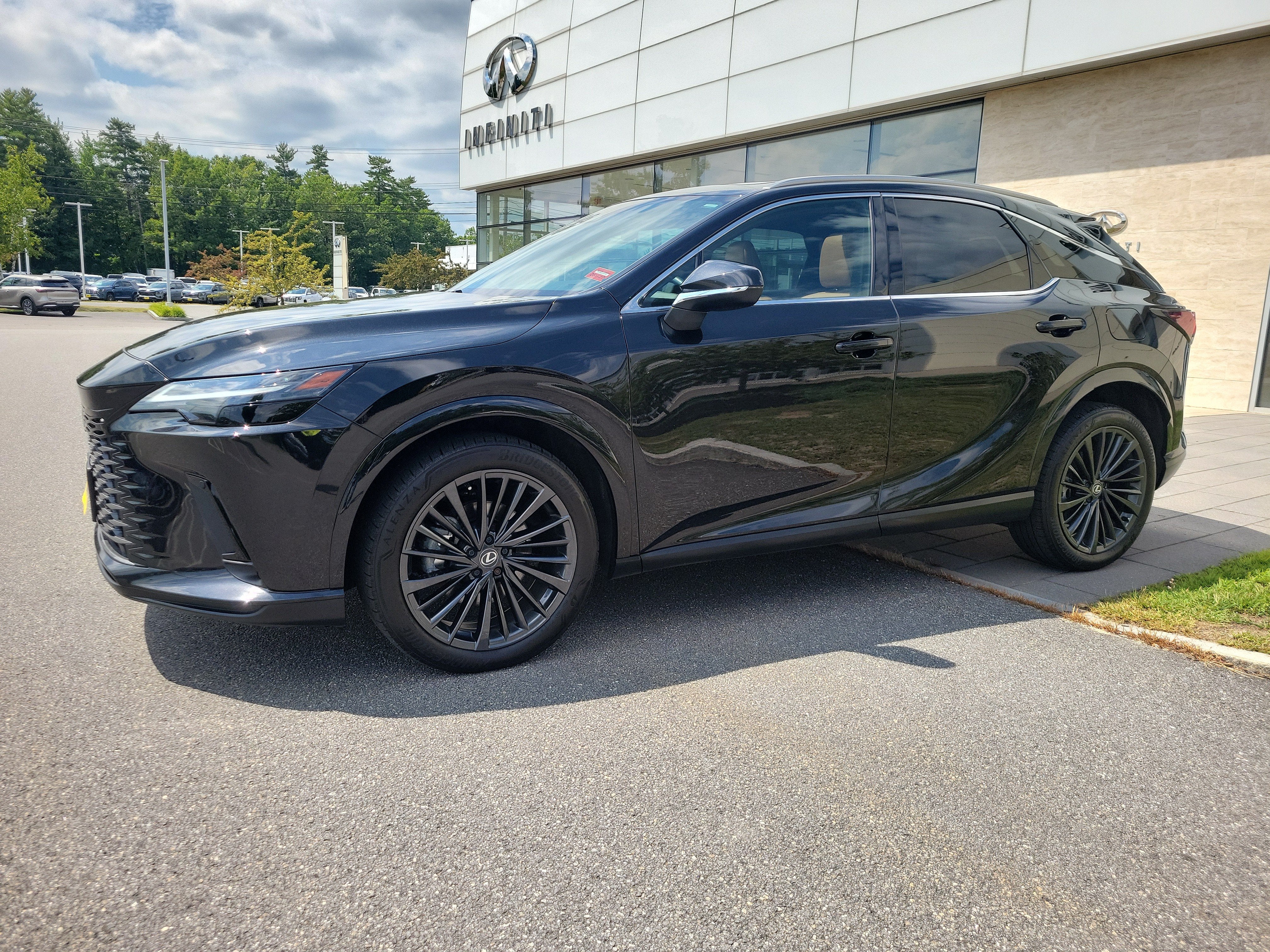 2024 Lexus RX RX 350 in Caviar — front three-quarter view